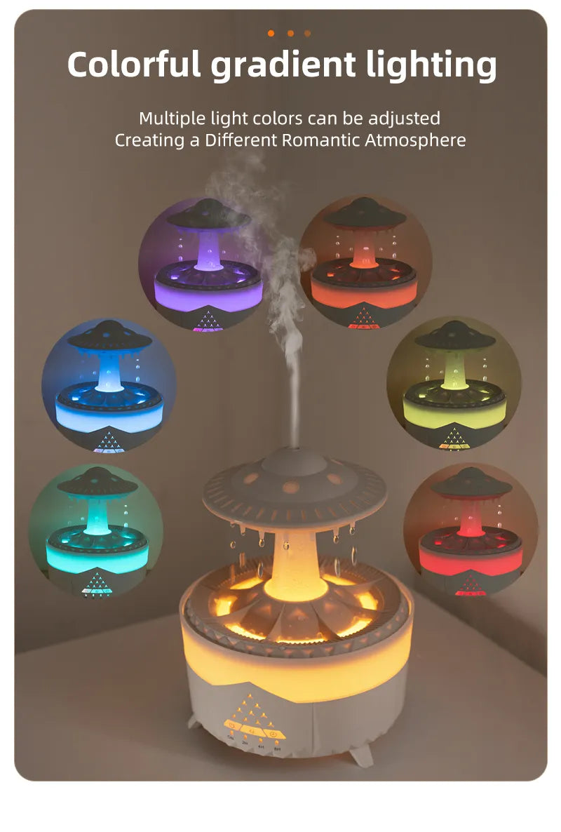 Rain Cloud Humidifier- Water Drip UFO